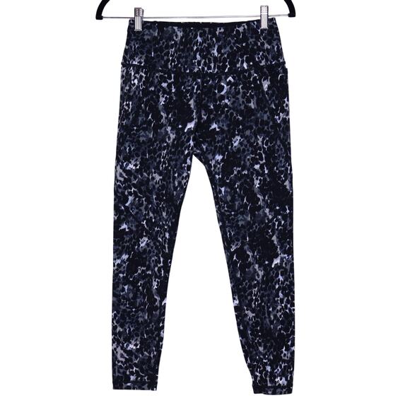 SWEATY BETTY Power 7/8 Leggings Grey Dapple Print Running Activewear Women's 4 - Picture 1 of 11